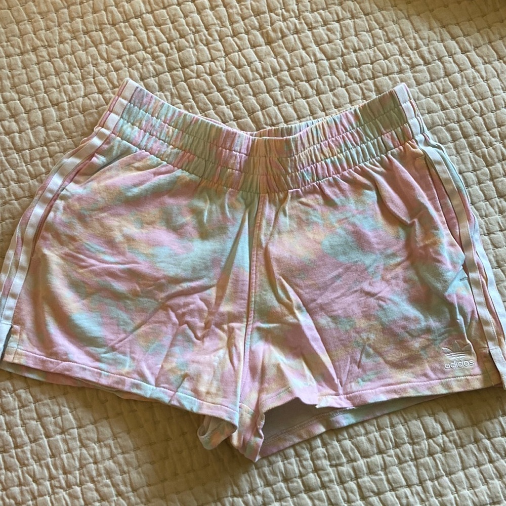 Adidas tie dye shorts